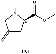 D-Proline, 4-methylene-, methyl ester, hydrochloride (1:1) Structure