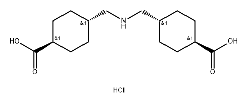 trans,trans-4,4′-(iminodimethylene)di(cyclohexane carboxylic) acid Structure