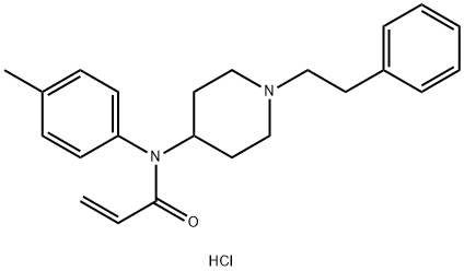 2-Propenamide, N-(4-methylphenyl)-N-[1-(2-phenylethyl)-4-piperidinyl]-, hydrochloride (1:1) Structure