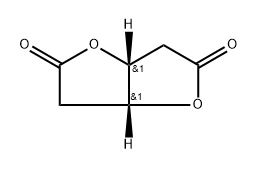 D-threo-Hexaric acid, 2,5-dideoxy-, di-γ-lactone Structure