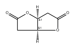 L-threo-Hexaric acid, 2,5-dideoxy-, di-γ-lactone Structure