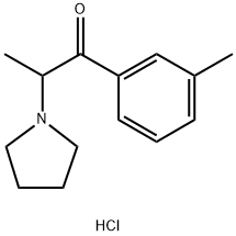 1-Propanone, 1-(3-methylphenyl)-2-(1-pyrrolidinyl)-, hydrochloride (1:1) Structure