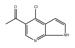 1-(4-Chloro-1H-pyrrolo[2,3-b]pyridin-5-yl)ethan-1-one Structure