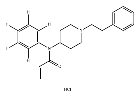 Acrylfentanyl-d5 hydrochloride 구조식 이미지