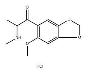 1-Propanone, 1-(6-methoxy-1,3-benzodioxol-5-yl)-2-(methylamino)-, hydrochloride (1:1) Structure