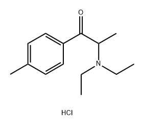 1-Propanone, 2-(diethylamino)-1-(4-methylphenyl)-, hydrochloride (1:1) Structure