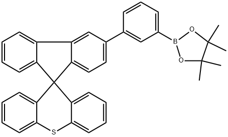 3-[3-(4,4,5,5-Tetramethyl-1,3,2-dioxaborolan-2-yl)phenyl]spiro[9H-fluorene-9,9′-[9H]thioxanthene] Structure