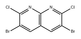 3,6-Dibromo-2,7-dichloro-1,8-naphthyridine Structure