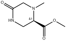 (R)-Methyl 1-methyl-5-oxopiperazine-2-carboxylate Structure