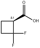 (S)-2,2-Difluoro-cyclobutanecarboxylic acid Structure