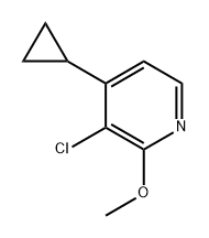 3-chloro-4-cyclopropyl-2-methoxypyridine Structure