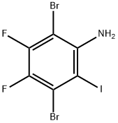 2,5-Dibromo-3,4-difluoro-6-iodoaniline 구조식 이미지
