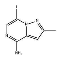 7-iodo-2-methylpyrazolo[1,5-a]pyrazin-4-amine Structure