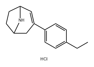 3-(4-ethylphenyl)-8-azabicyclo[3.2.1]oct-2-ene hydrochloride Structure