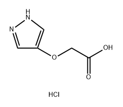 Acetic acid, 2-(1H-pyrazol-4-yloxy)-, hydrochloride (1:1) 구조식 이미지