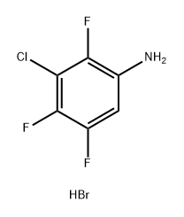 3-chloro-2,4,5-trifluoroaniline hydrobromide Structure