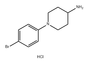 1-(4-bromophenyl)piperidin-4-amine dihydrochloride Structure