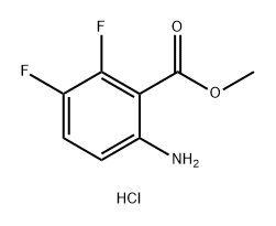 methyl 6-amino-2,3-difluorobenzoate hydrochloride Structure