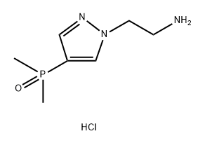 2-[4-(dimethylphosphoryl)-1H-pyrazol-1-yl]ethan-1-amine hydrochloride Structure