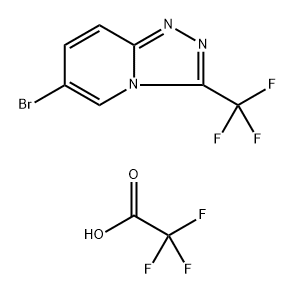 6-bromo-3-(trifluoromethyl)-[1,2,4]triazolo[4,3-a]pyridine 2,2,2-trifluoroacetate Structure