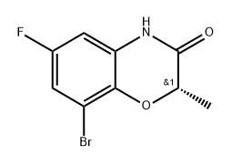 (S)-8-Bromo-6-fluoro-2-methyl-2H-benzo[b][1,4]oxazin-3(4H)-one Structure