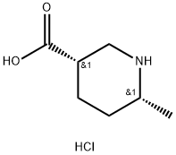 Rel-(3R,6S)-6-methylpiperidine-3-carboxylic acid hydrochloride 구조식 이미지