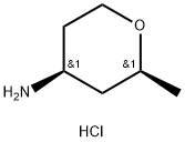 (2R,4R)-2-Methyltetrahydro-2H-pyran-4-amine hydrochloride 구조식 이미지