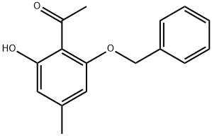 1-[2-Hydroxy-4-methyl-6-(phenylmethoxy)phenyl]ethanone Structure