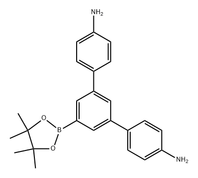 5'-(4,4,5,5-tetramethyl-1,3,2-dioxaborolan-2-yl)-[1,1':3',1''-terphenyl]-4,4''-diamine Structure