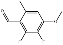 2,3-difluoro-4-methoxy-6-methylbenzaldehyde Structure