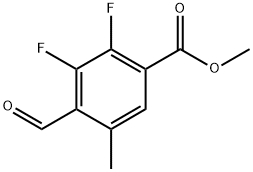 methyl 2,3-difluoro-4-formyl-5-methylbenzoate 구조식 이미지