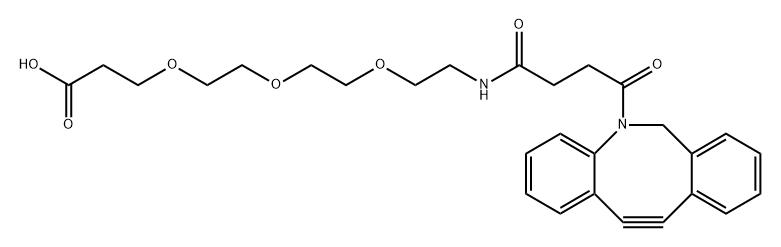 DBCO-PEG3-acid Structure