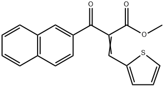 Methyl (Z)-2-(2-naphthoyl)-3-(thiophen-2-yl)acrylate Structure