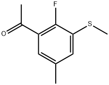 1-(2-Fluoro-5-methyl-3-(methylthio)phenyl)ethanone Structure