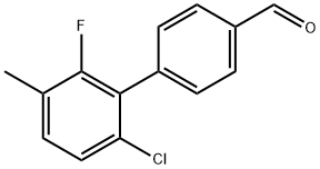 6'-Chloro-2'-fluoro-3'-methyl-[1,1'-biphenyl]-4-carbaldehyde Structure