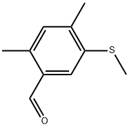 2,4-Dimethyl-5-(methylthio)benzaldehyde Structure