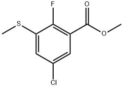 Methyl 5-chloro-2-fluoro-3-(methylthio)benzoate Structure