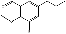 3-Bromo-5-isobutyl-2-methoxybenzaldehyde Structure