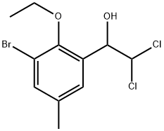 1-(3-Bromo-2-ethoxy-5-methylphenyl)-2,2-dichloroethanol Structure