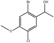 1-(2-Bromo-5-chloro-4-methoxyphenyl)ethanol Structure