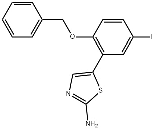 5-(2-(Benzyloxy)-5-fluorophenyl)thiazol-2-amine Structure