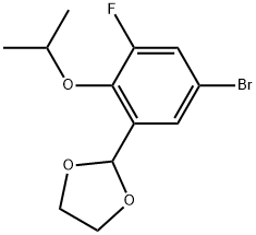 2-(5-Bromo-3-fluoro-2-isopropoxyphenyl)-1,3-dioxolane Structure