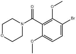 (3-bromo-2,6-dimethoxyphenyl)(morpholino)methanone Structure