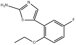 5-(2-ethoxy-5-fluorophenyl)thiazol-2-amine Structure