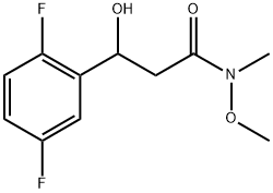 3-(2,5-Difluorophenyl)-3-hydroxy-N-methoxy-N-methylpropanamide Structure