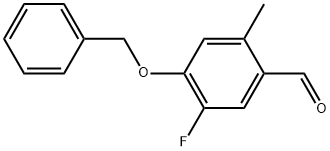 4-(Benzyloxy)-5-fluoro-2-methylbenzaldehyde Structure