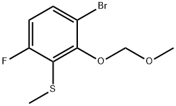 (3-Bromo-6-fluoro-2-(methoxymethoxy)phenyl)(methyl)sulfane 구조식 이미지