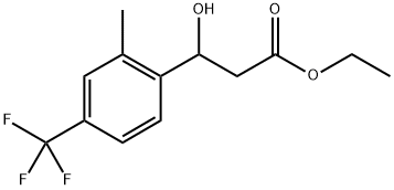 Ethyl 3-hydroxy-3-(2-methyl-4-(trifluoromethyl)phenyl)propanoate Structure