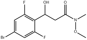 3-(4-Bromo-2,6-difluorophenyl)-3-hydroxy-N-methoxy-N-methylpropanamide Structure