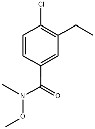 4-Chloro-3-ethyl-N-methoxy-N-methylbenzamide Structure